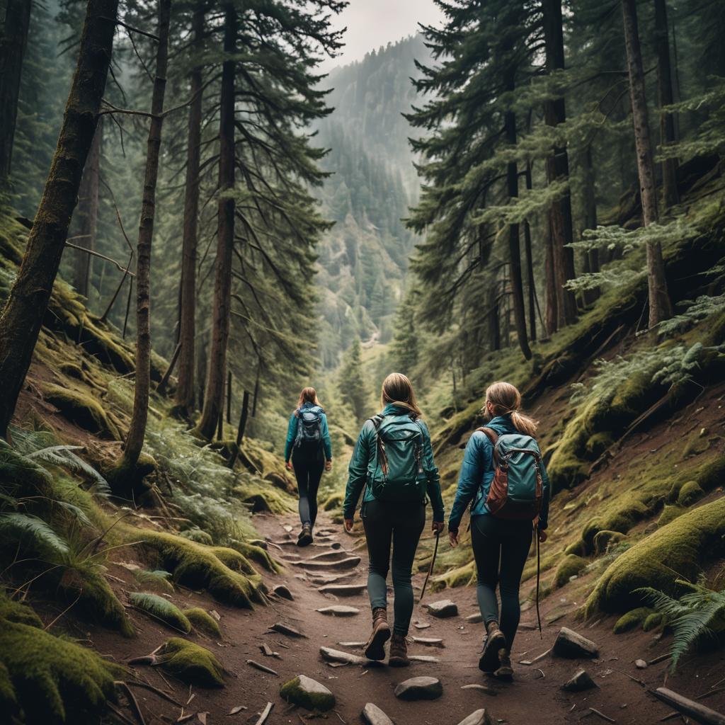 Platonic soulmates go hiking.